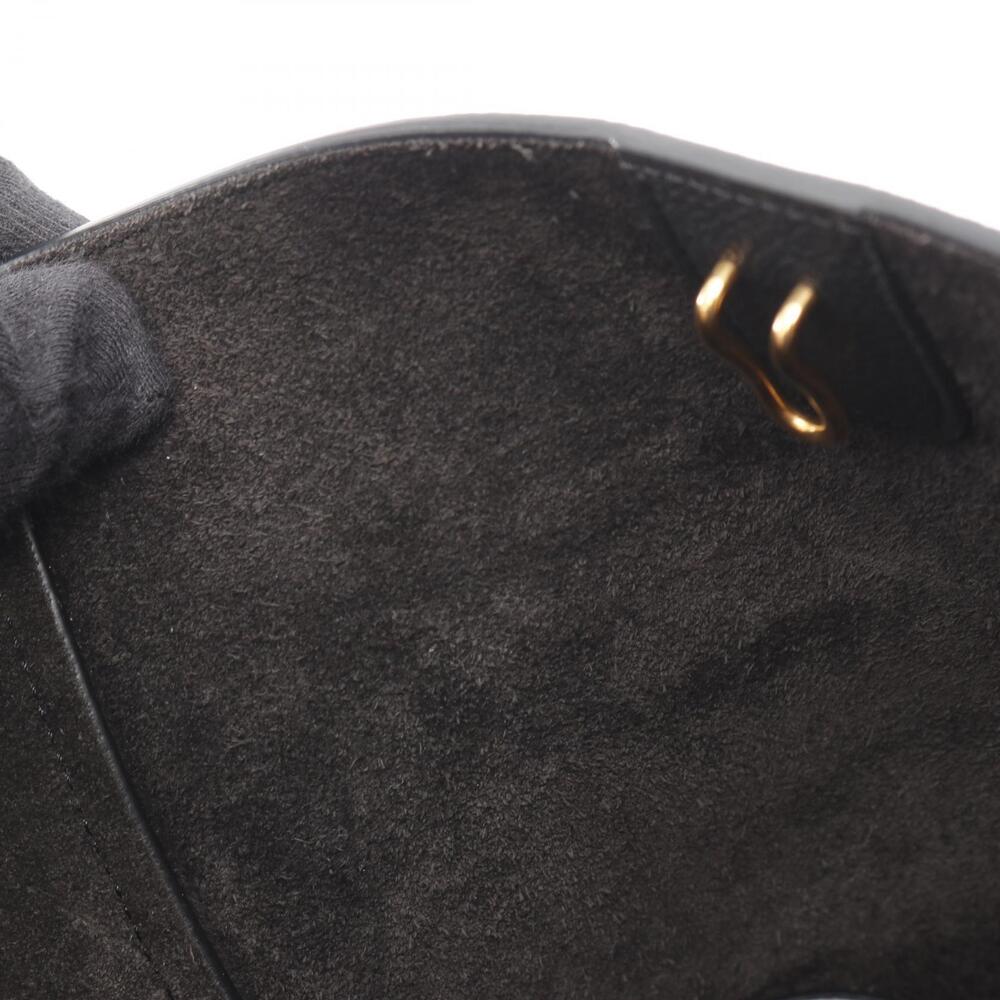 Celine Sangle Bucket Shoulder Bag Leather Black - Picture 7 of 7